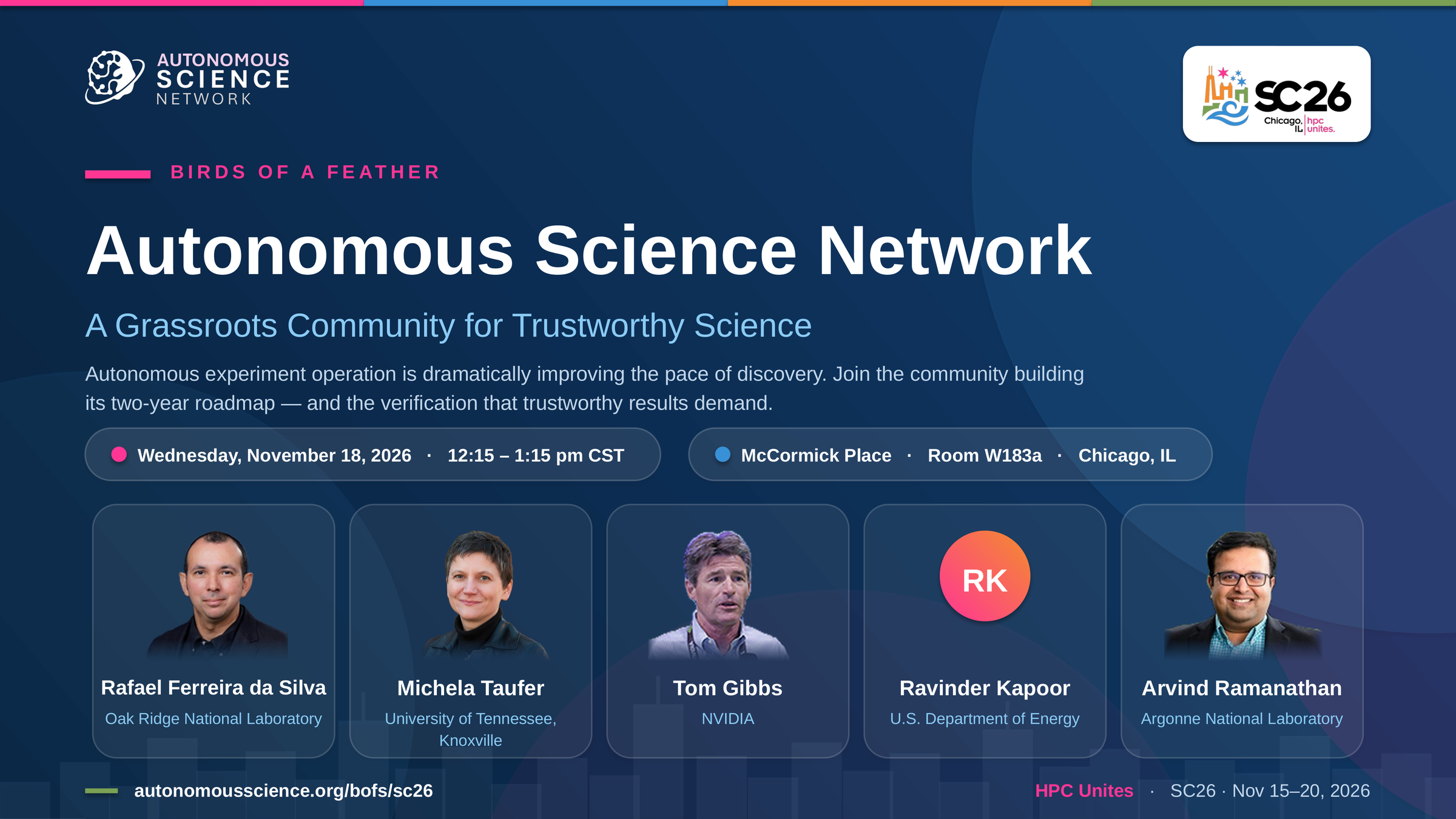 SC26 BoF — Autonomous Science Network session leaders